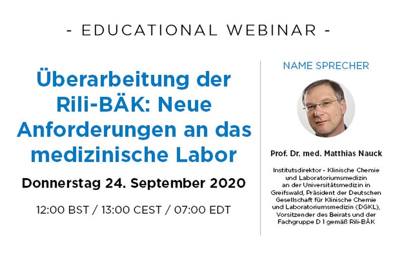 Rili-BÄK 2019: Neue Anforderungen an das medizinische Labor